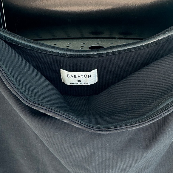 Aritzia Black Bodice Ivory A-Line Midi Dress - Picture 3 of 7